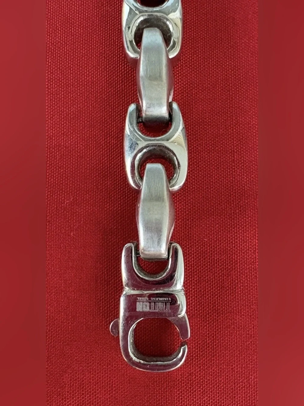 Triton Stainless Steel Bike Link Bracelet